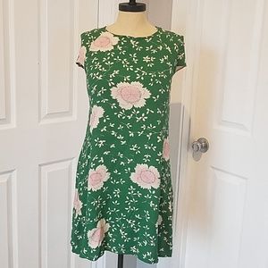 Green flower dress